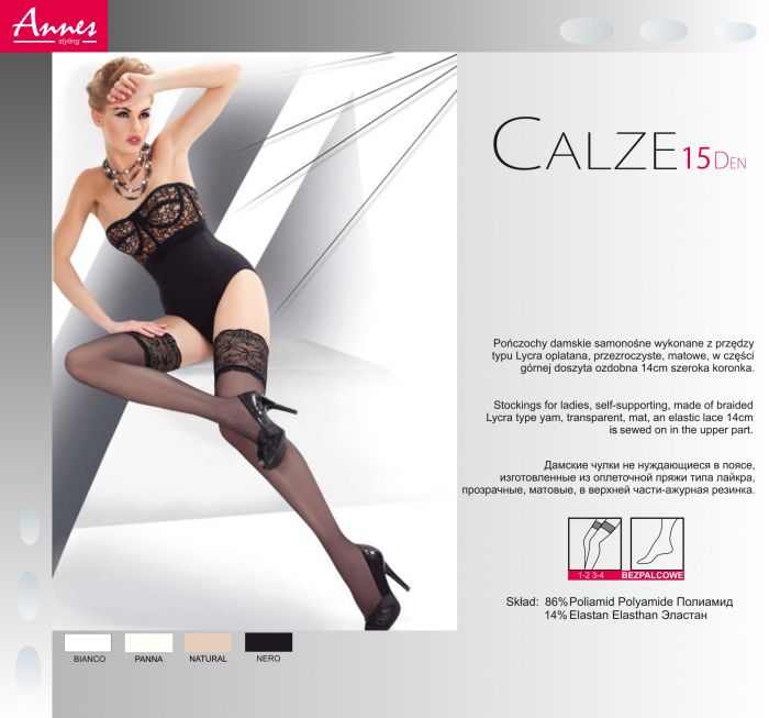 Annes Calze15 15 Denier Thickness, Styling | Pantyhose Library